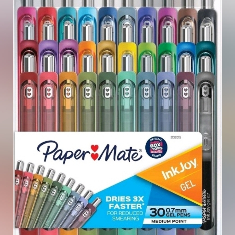 Paper Mate InkJoy Gel 30pk Gel Pens 0.7mm Medium Tip Multicolored